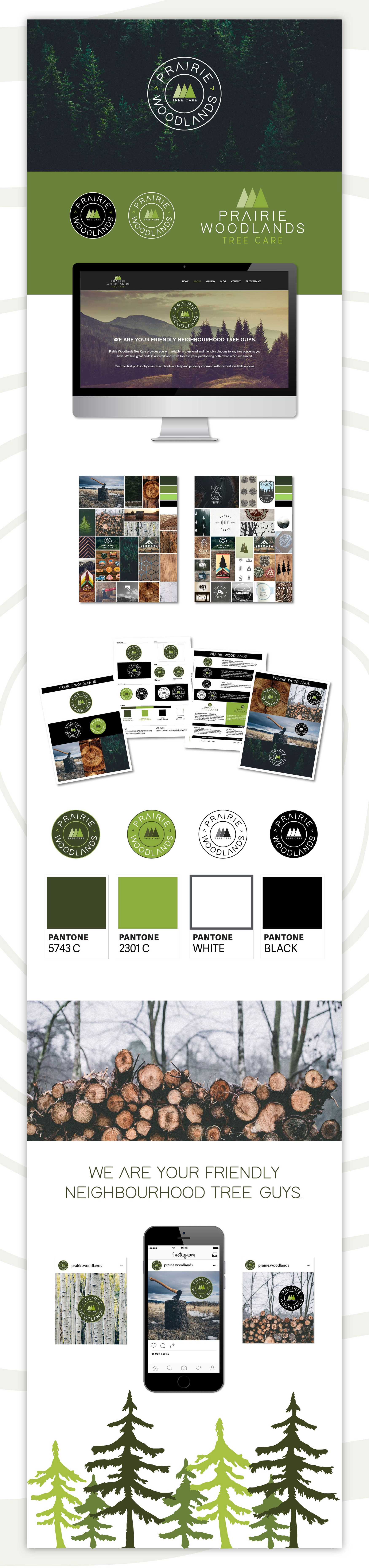 Prairie Woodlands Tree Care Logo